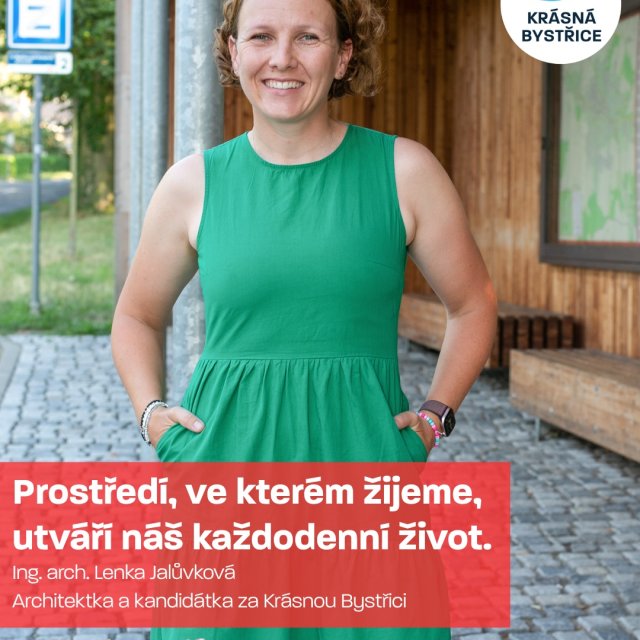 🍀 Představujeme vám další kandidátku za Krásnou Bystřici – Lenku Jalůvkovou